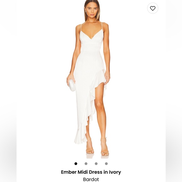 NWT Bardot Ember Asymmetric Midi Dress - Picture 1 of 6